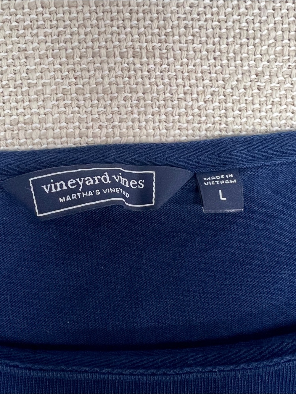 Vineyard Vines Breton Stripe Boatneck Top L Shoulder Buttons - Picture 5 of 9